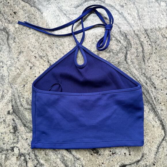 Zara Halter Top womens small cut out ribbed classic glam summer baddie bratz - Picture 3 of 3